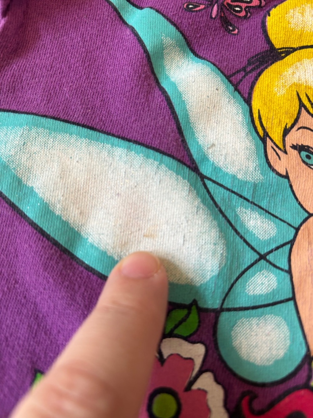 Vintage 2000s Y2K Disney Fairies Tinker Bell Toddler Shirt Top Graphic Tee 18M - Picture 3 of 5